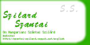 szilard szantai business card